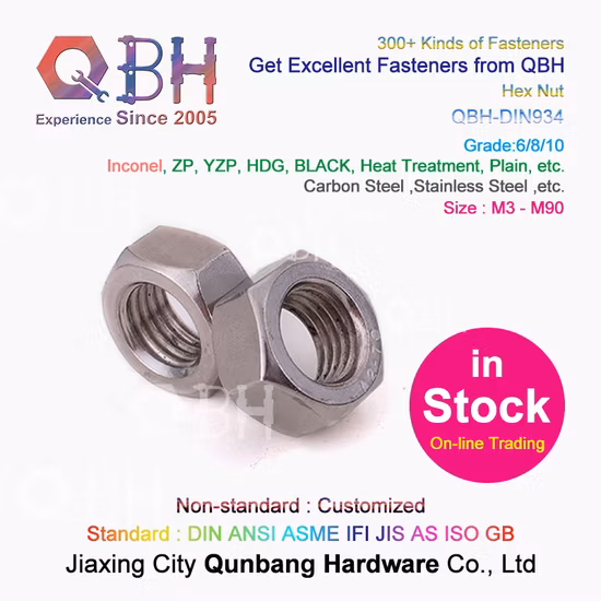 DIN 934 Hex Hexagonal Hexagon Nut Zinc Black H. D. G Plated